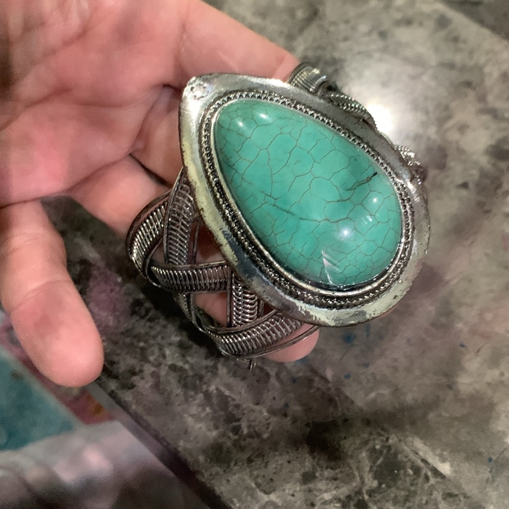 Turquoise Statement Cuff - image 1